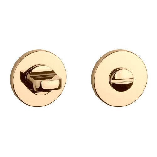 APRILE R WC turn 4x4/6/8mm, with round roses Ø 52mm, thickness 7mm, gold-tone polished