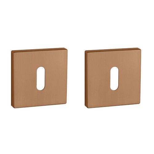 APRILE Q BB square rose 53 x 53mm, thickness 7mm, copper-tone PVD matt