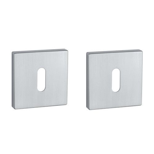 APRILE Q BB square rose 53 x 53mm, thickness 7mm, chrome-plated satin
