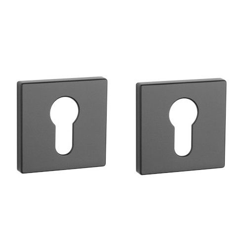 PZ nelinurksed rosetid 53 x 53mm, paksus 7mm, must