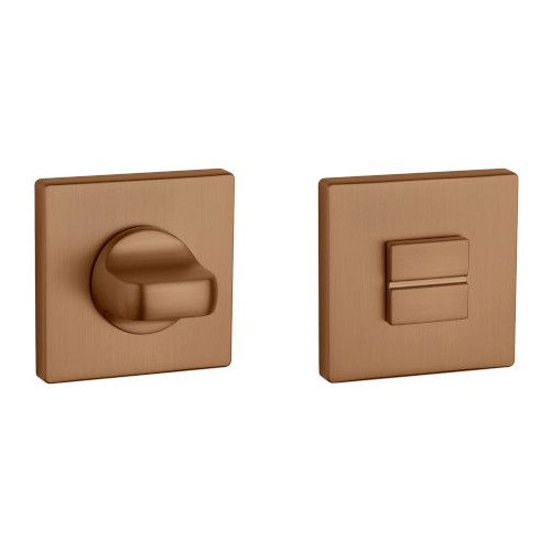 APRILE Q WC turn 4x4/6/8mm, with square rose 53 x 53mm, thickness 7mm, copper-tone PVD matt