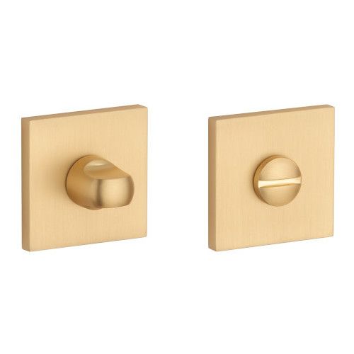 WC-stopper 4x4/6/8mm, nelinurksete rosettidega 53 x 53mm, paksus 7mm, kuldne satiin