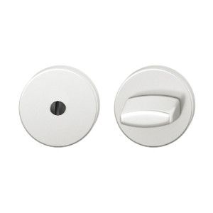 Pair of key roses WC with knob, without indicator, aluminium anodized F1