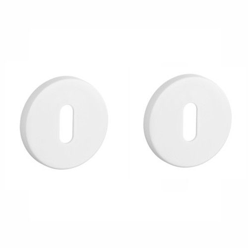 APRILE R BB round roses, Ø 53mm, 7mm, matt white