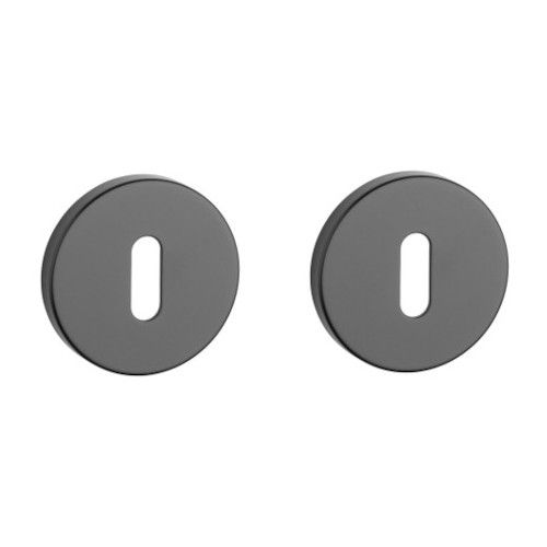 BB ümmargused rosetid Ø 53mm, paksus 7mm, must