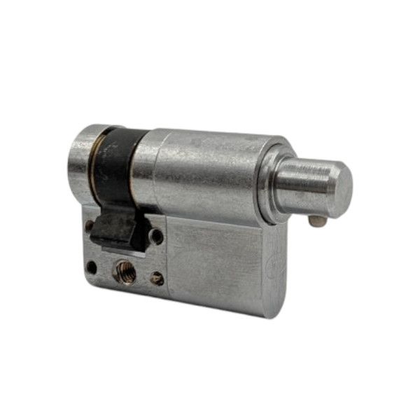 S11 modular half cylinder P30-10mm with knob connector, satin nickel