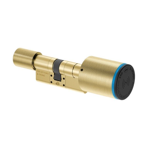 VOYAGER S90 S-TRONIC modular electronic cylinder P35-30, gold PVD (TG)