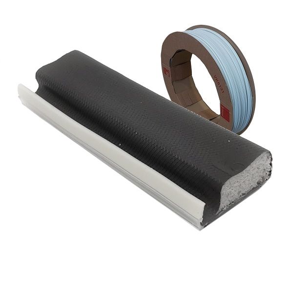 Weather seal Schlegel QL-3053, 7.5x12, dark grey RAL7024 - ROLL (200 m)