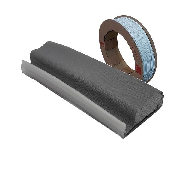 Weather seal Schlegel QL-3053, 7.5x12, grey RAL7001 - ROLL (200 m)