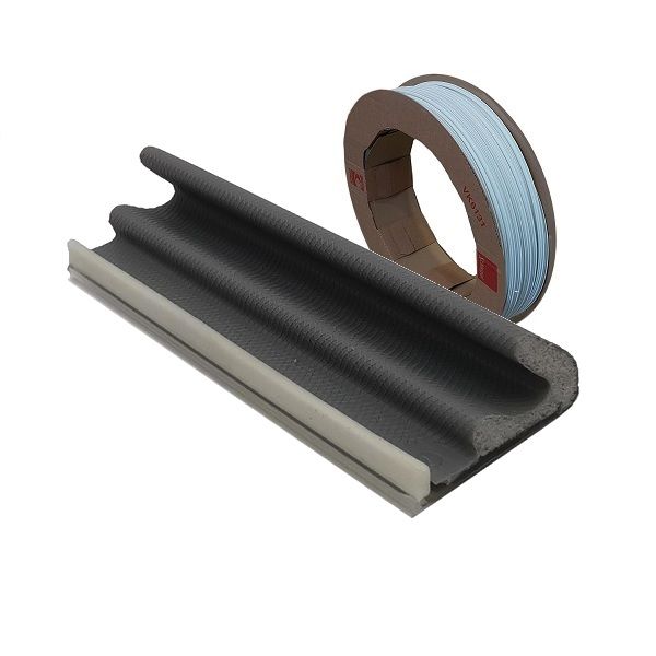 Weather seal Schlegel QL-3073, 10.5x13, grey RAL7001 (roll 200 m)