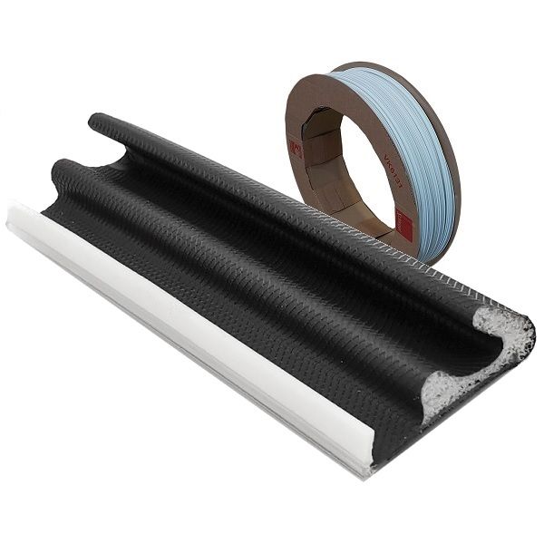 Weather seal Schlegel QL-3091, 9.8x15, graphite grey RAL7024 (roll 150 m)