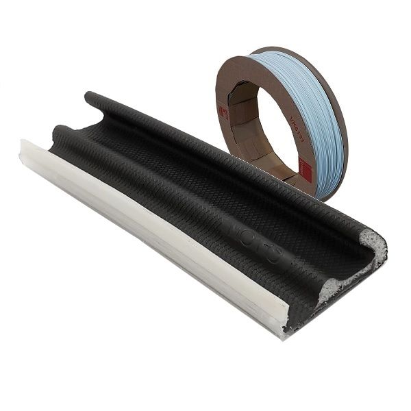 Weather seal Schlegel QL-3096, grey RAL9005, 8x12 (roll 200 m)