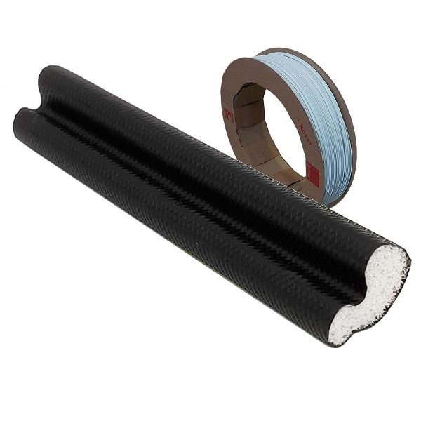 Weather seal QL-9646 9.5x6.5, black RAL9005 (roll 200 m)