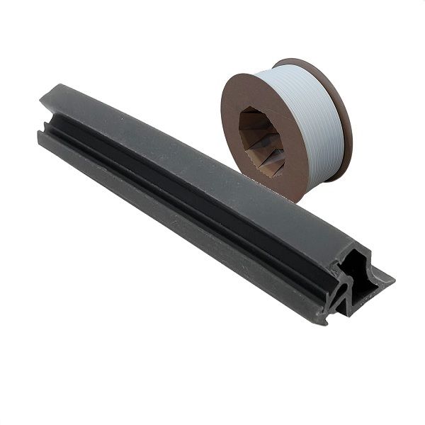 Weather seal AC3967, dark grey (roll 50 m)