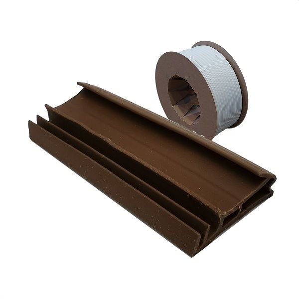 Weather seal, AC, 18mm, brown rustic (roll 150 m)