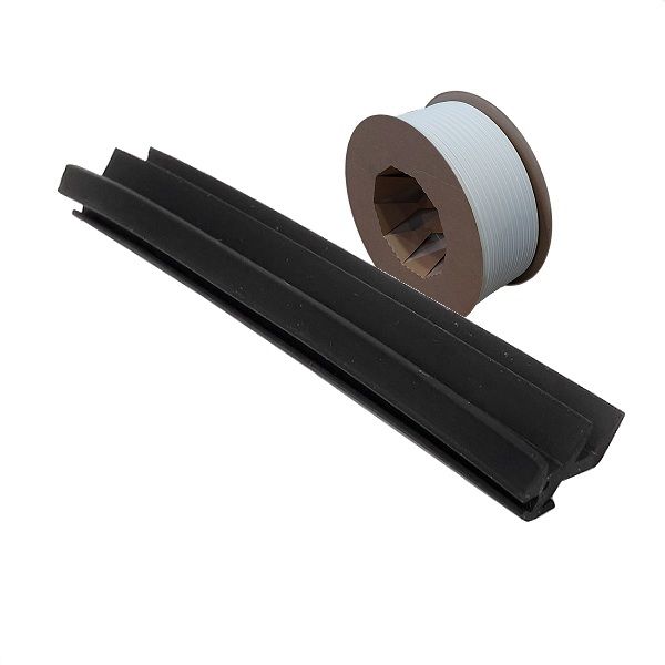 Glass weather seal AC5404, black (roll 50 m)