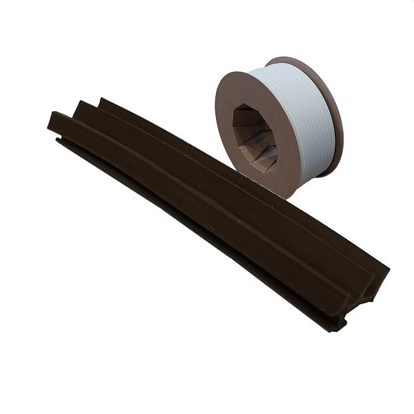 Glass weather seal AC5404, brown rustic (roll 50 m)