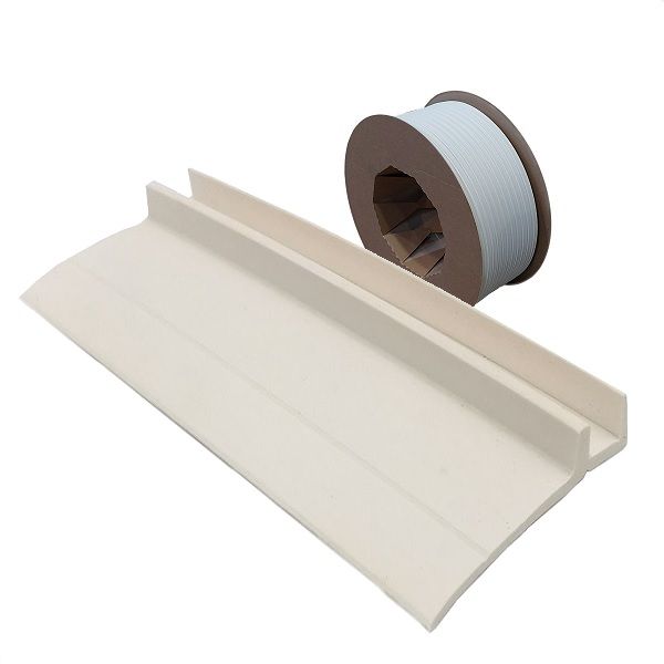 Akna- ja ukselehtede tihend 5427, 19mm, AC, valge (rull 25 m)