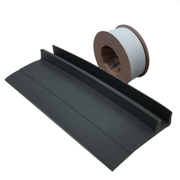 Akna- ja ukselehtede tihend 5427, 19mm, tumehall (rull 25 m)