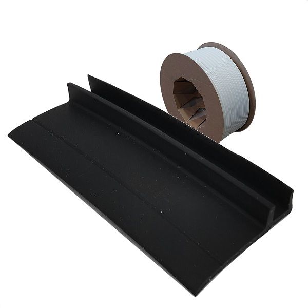 Akna- ja ukselehtede tihend 5427, 19 mm, AC, must (rull 25 m)