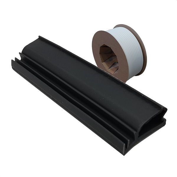 ASF 6161 H window and door seal, anthracite (roll 200 m)