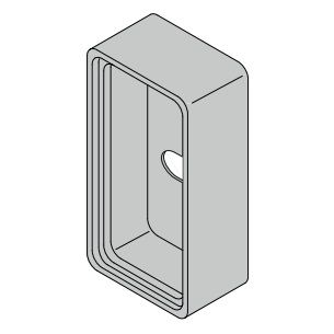 Surface mounting profile for SI-BUS access control systems, st. steel