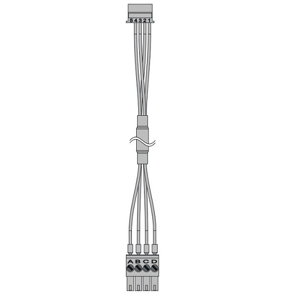 SI-BUS cable 1m, socket/socket, link from panel to GENIUS/A-opener