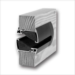 SILENDO acoustic door grille, RAL8019 brown