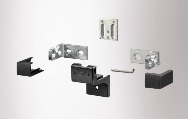 Slimchain konsool A, paigaldamiseks sissepoole avanevate akende kastile, must