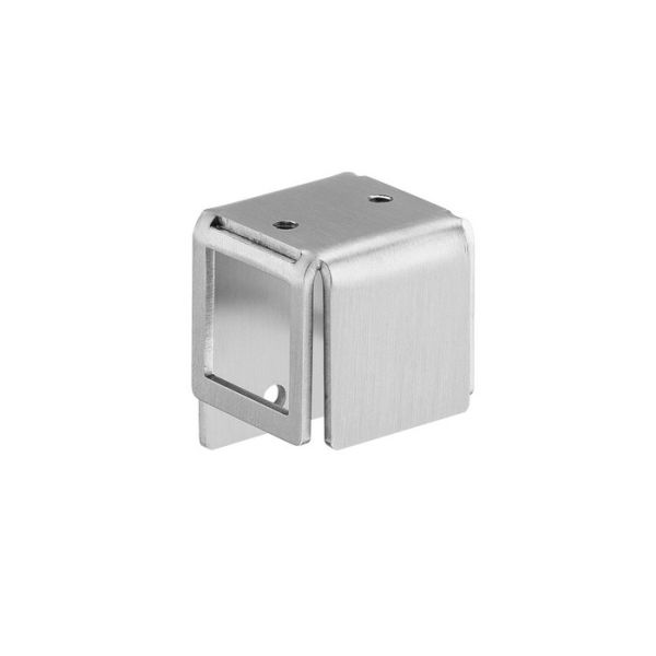 SM.063 Paneeli ülemine kinnitus koos ühendusega kandiliste torude 180 gr.-nurga jaoks, roostevaba teras.