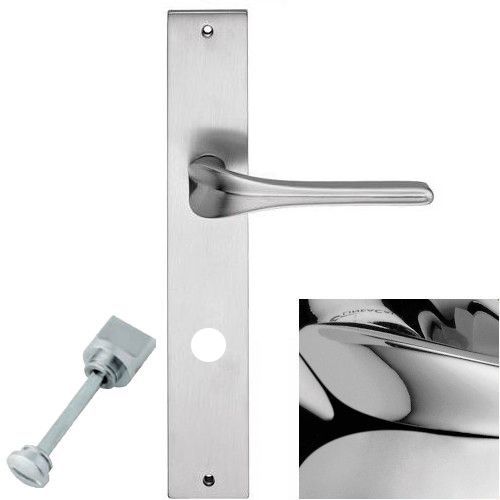 SPIRIT käepide/tagaplaadi komplekt WC 233NT, messingist poleeritud kroomitud