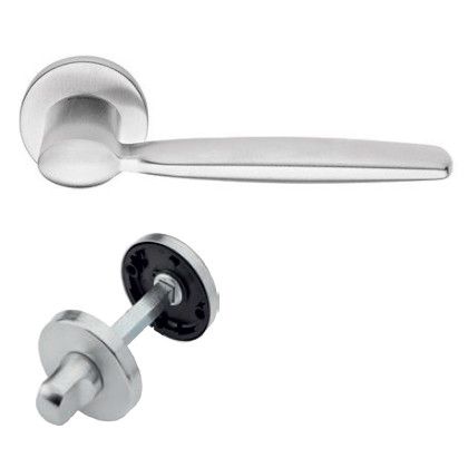 SPRING ZINCRAL käepide/roseti komplekt 027 WC 230NT, satiinkroomitud