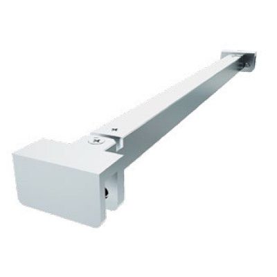 SQUARE stabiliseerimisriba klaas/klaas 90°, 400 mm, särav kroomitud