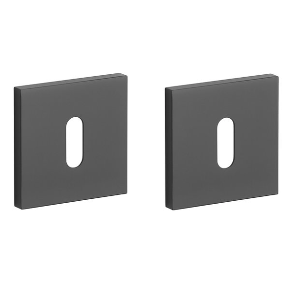 APRILE Q BB square rose, 7mm, black