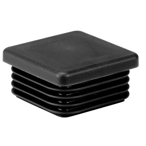 Post plug 40x40mm, black RAL9005