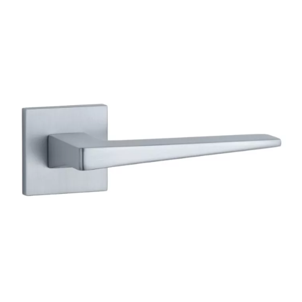 ST EDA BAC handle set with square roses, chrome-plated satin