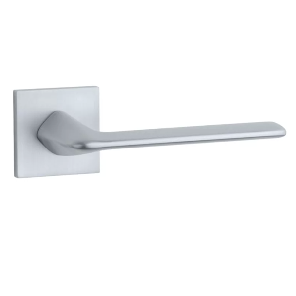 ST TOBA BAC handle set with square roses, chrome-plated satin
