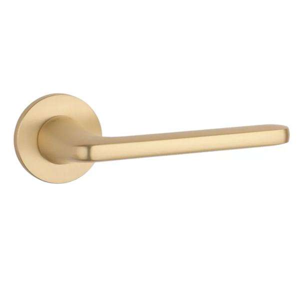 ST UTA BAC handle set with round roses, gold-tone satin