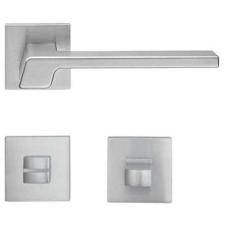 STREAM ZINCRAL käepide/roseti komplekt 088 WC 234NT, satiinne kroomitud