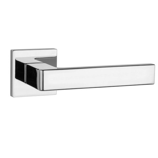 AT SULLA handle/rose set BAC, square rose, chrome-plated polished