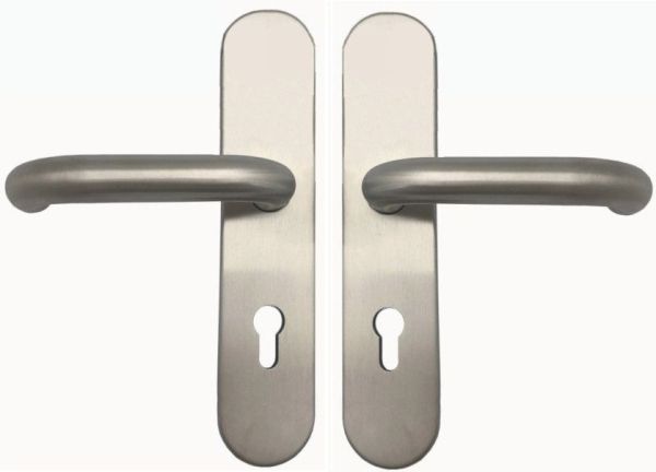 TARGA/L-103 handle/backplate set, PZ 8/72, stainless steel