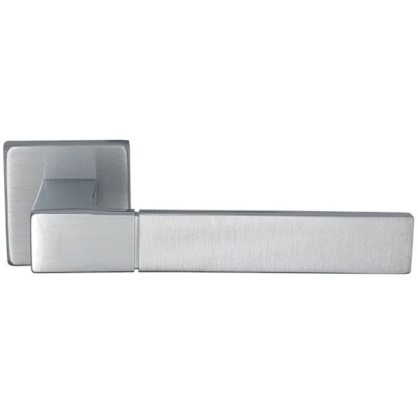 THAIS handle set with roses 088 BAC, satin chrome+ polished