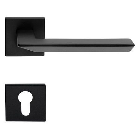 TRIO ZINCRAL käepide/roseti komplekt 024 PZ, matt must