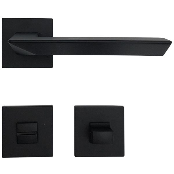 TRIO ZINCRAL käepide/roseti komplekt 024 WC 234NT, matt must