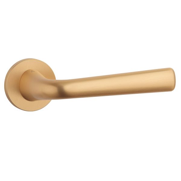 TULIPA handle/rose set BAC, round roses, 7mm, gold-tone matt