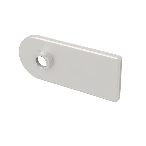 Ümarate luku kattepealsete komplekt D68XWTP00 BAC, hõbedane anodeeritud (002)