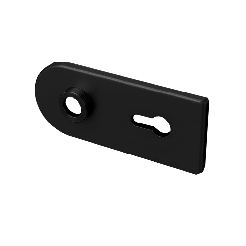 Ümarate luku kattepealsete komplekt D68XW00 PZ, mustanodeeritud (005)