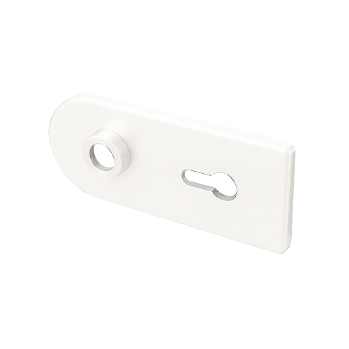 Ümarate luku kattepealsete komplekt D68XW00 PZ, matt valge RAL9016 (0695)