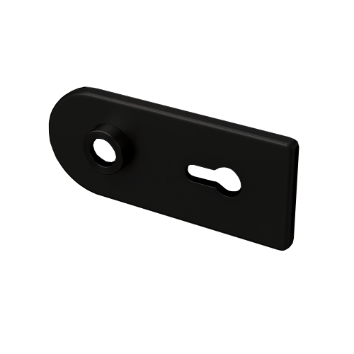 Ümarate luku kattepealsete komplekt D68XW00 PZ, matt must RAL9005 (062)