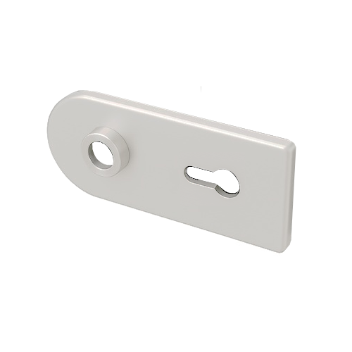 Ümarate luku kattepealsete komplekt D68XW00 PZ, hõbedane anodeeritud (002)